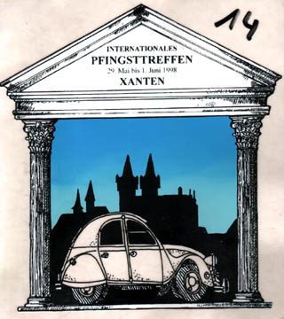 Aufkleber Pfingsttreffen 1998