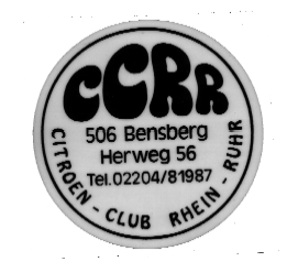 Hinterglasaufkleber von April 1972
