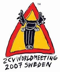 Aufkleber des Welttreffens 2007 in Borlänge, Schweden