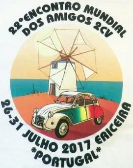 Aufkleber des Welttreffens 2017 in Ericeira, Portugal